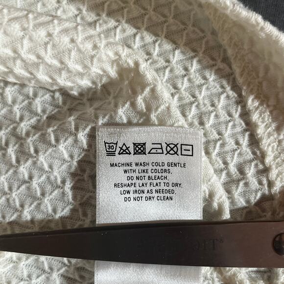 Anthropologie Postmark Blouse XXS Cream Textured Short Sleeve‎ Puff Shoulder - Picture 7 of 9